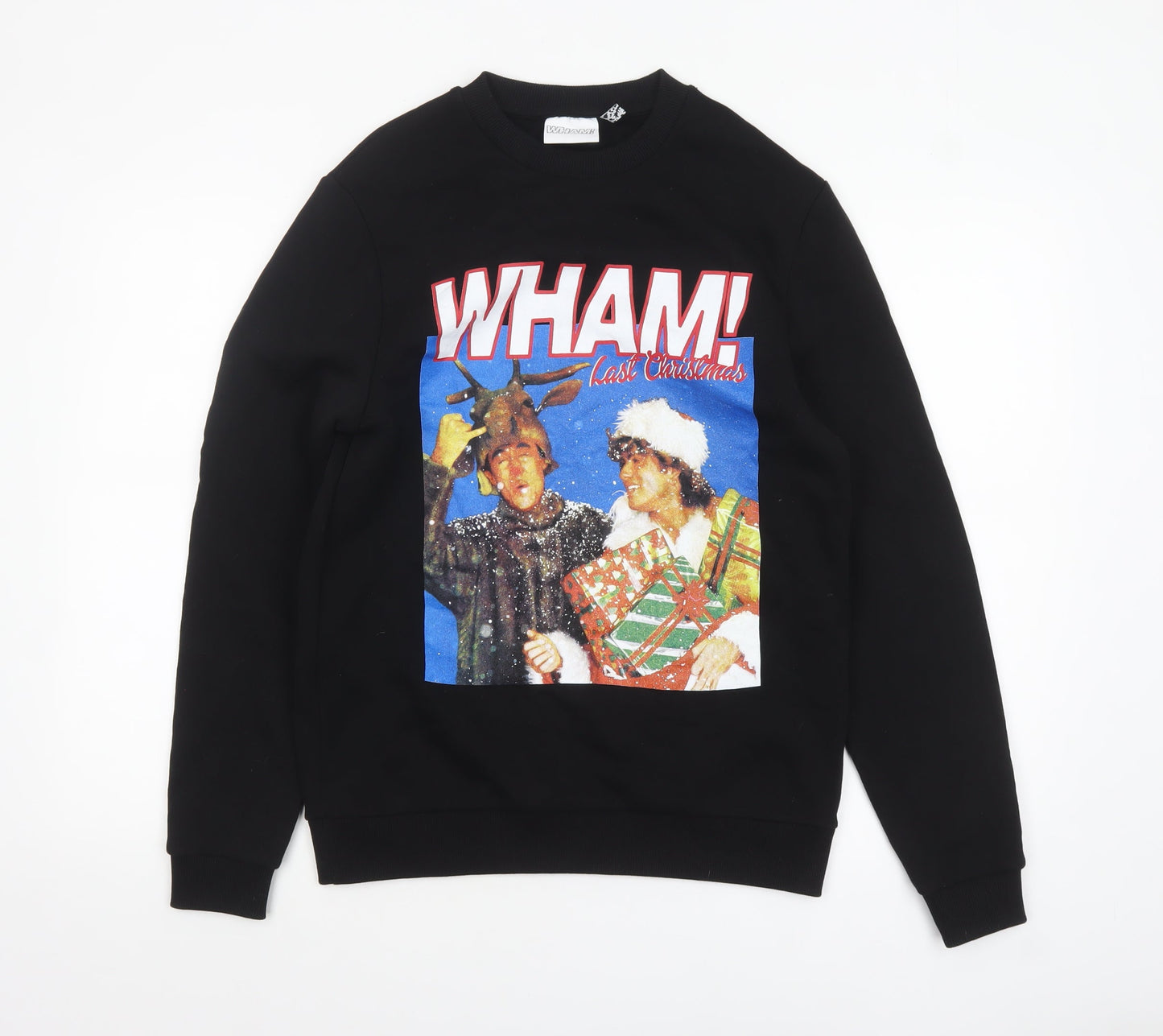 Mens UK Size XS ASOS Design Black Pullover Sweatshirt