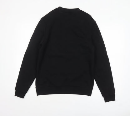 Mens UK Size XS ASOS Design Black Pullover Sweatshirt
