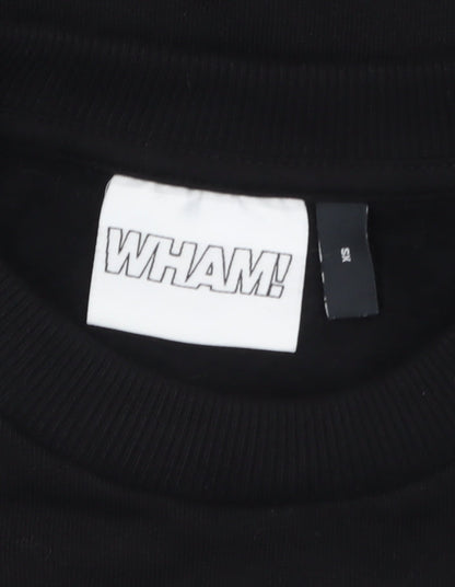 Mens UK Size XS ASOS Design Black Pullover Sweatshirt