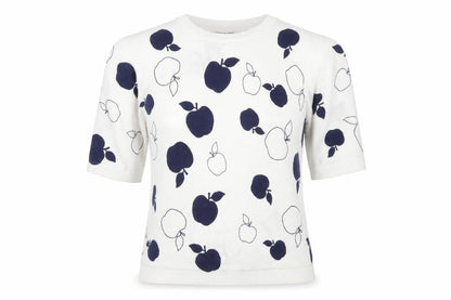 Marks and Spencer Women’s White Apple Knit Pullover Jumper Size 14