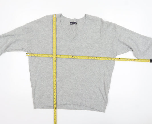 Marks and Spencer Women’s Grey V-Neck Knit Jumper Size L