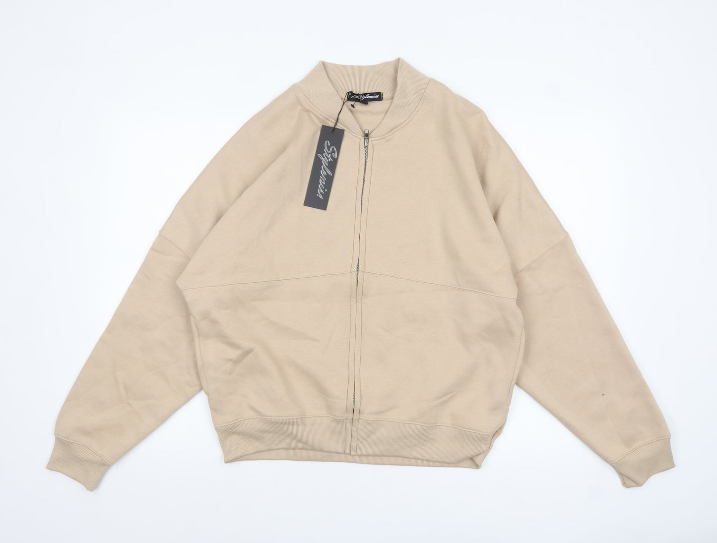 Womens UK Size M Stylewise Beige Basic Jacket
