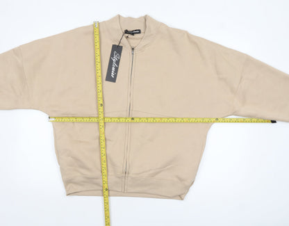Womens UK Size M Stylewise Beige Basic Jacket