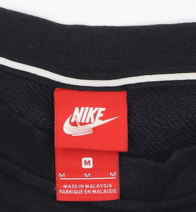Mens UK Size M Nike Black Pullover Sweatshirt