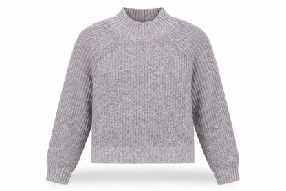 FatFace Women's Purple High Neck Chunky Knit Jumper Size 10