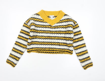 Womens UK Size 6 Topshop Multicoloured Pullover Jumper
