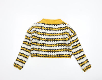 Womens UK Size 6 Topshop Multicoloured Pullover Jumper