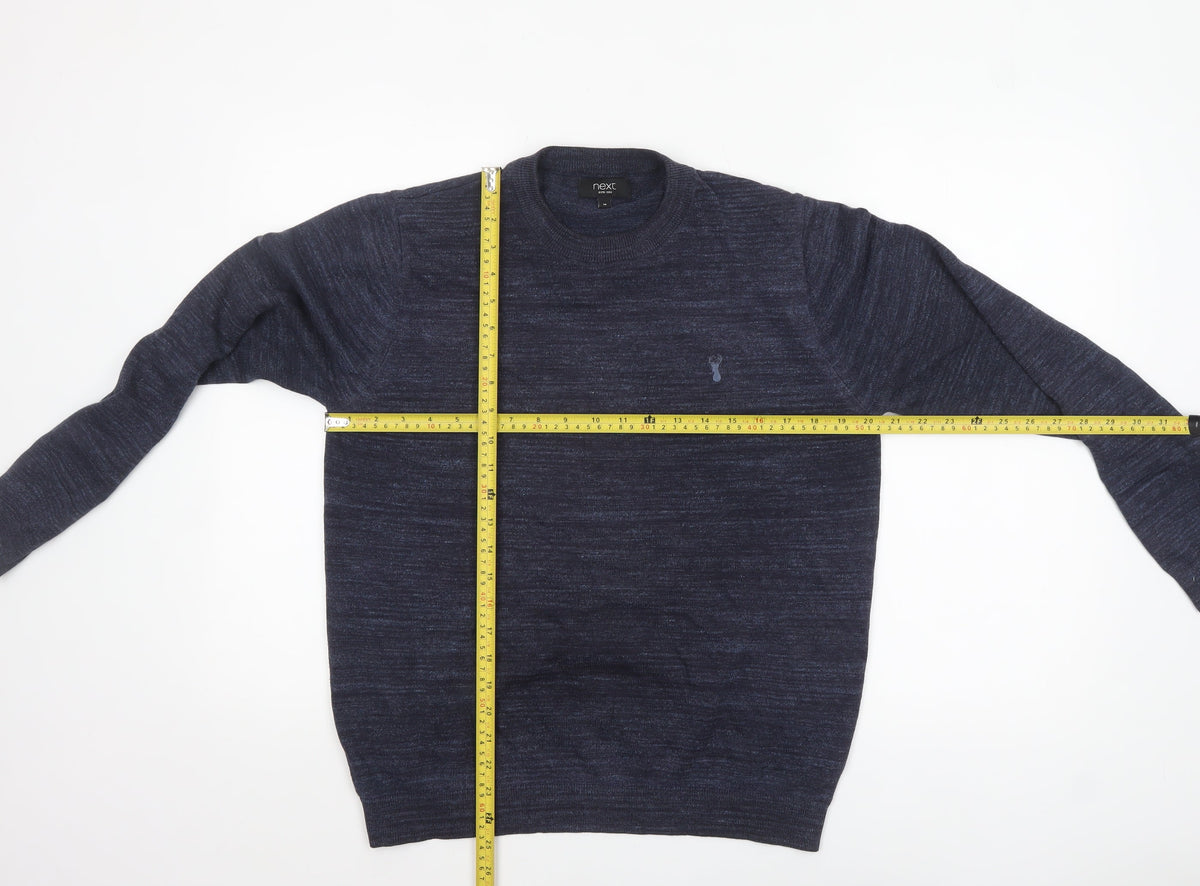 Mens UK Size M NEXT Blue Pullover Jumper