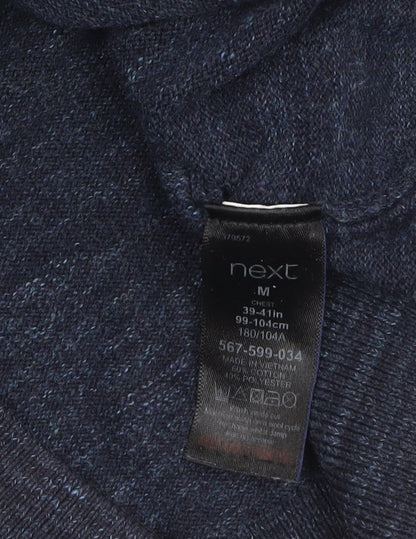 Mens UK Size M NEXT Blue Pullover Jumper