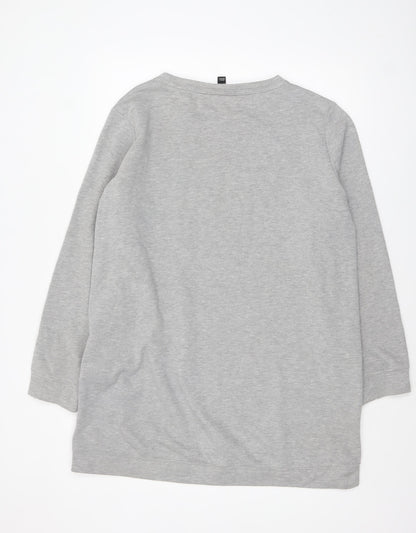Womens UK Size 18 New Look Grey Pullover Sweatshirt
