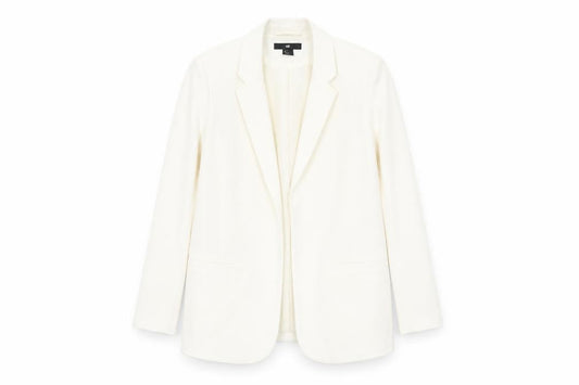 H&M Women’s Ivory Single-Breasted Blazer UK 10 Classic Fit