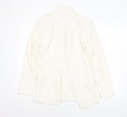 H&M Women’s Ivory Single-Breasted Blazer UK 10 Classic Fit