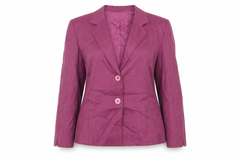 Womens UK Size 12 Country Casuals Petites Pink Suit Jacket