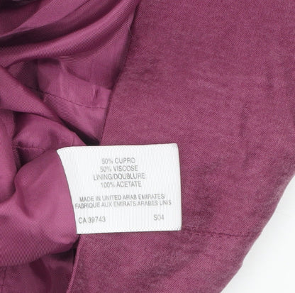 Womens UK Size 12 Country Casuals Petites Pink Suit Jacket