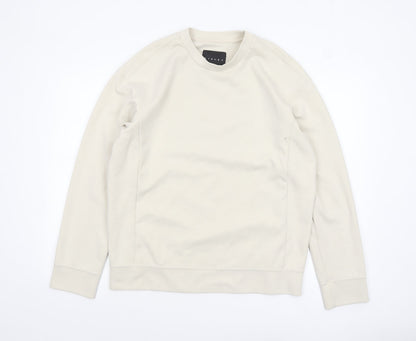 Mens UK Size M Sisley Beige Pullover Sweatshirt