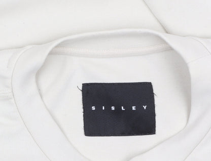 Mens UK Size M Sisley Beige Pullover Sweatshirt