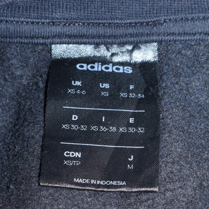 Womens UK Size XS Adidas Black Pullover Sweatshirt