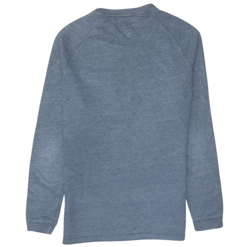 Mens UK Size L Tommy Hilfiger Blue Pullover Sweatshirt