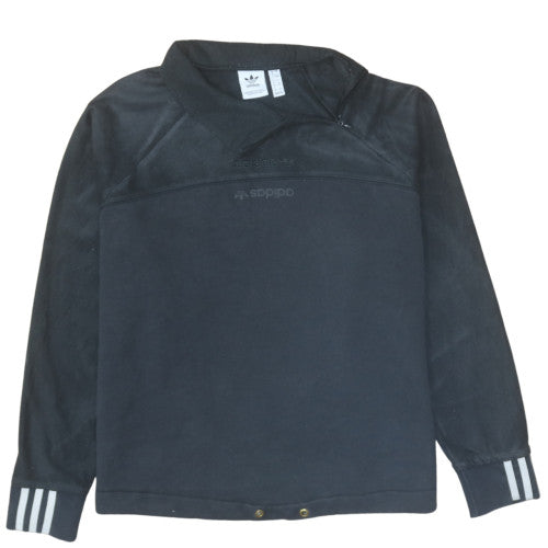 Womens UK Size 10 Adidas Black Pullover Sweatshirt