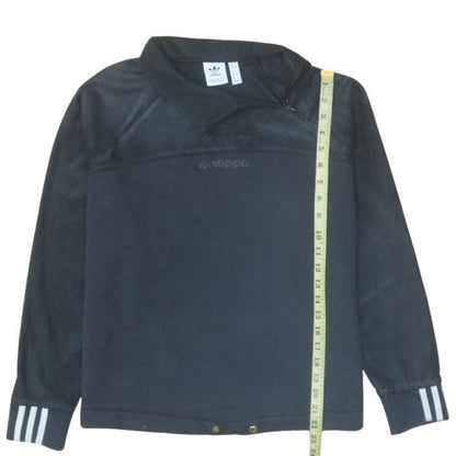 Womens UK Size 10 Adidas Black Pullover Sweatshirt