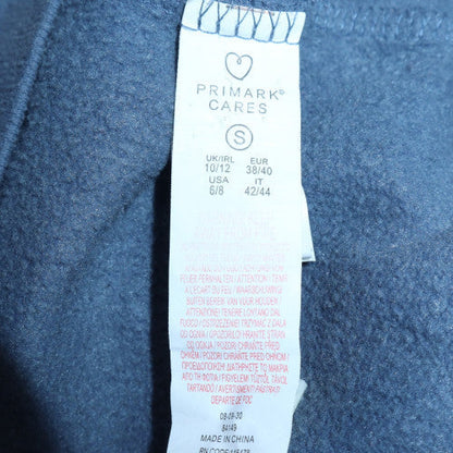 Womens UK Size 10/12 Primark Blue Pullover Hoodie