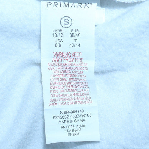 Womens UK Size S Primark White Pullover Hoodie