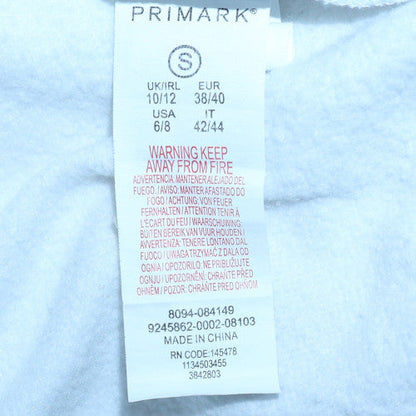 Womens UK Size S Primark White Pullover Hoodie