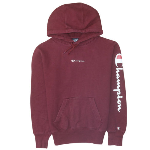 Mens UK Size S Champion Red Pullover Hoodie
