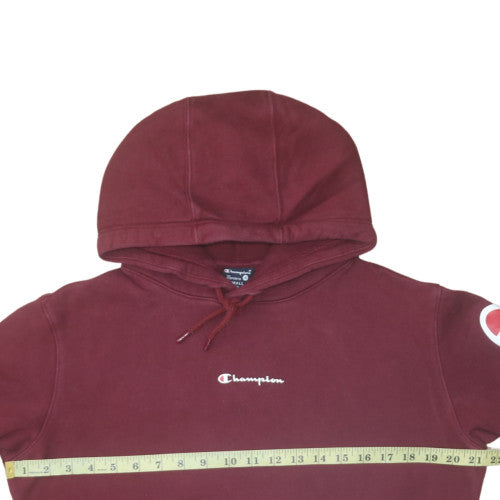Mens UK Size S Champion Red Pullover Hoodie