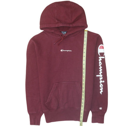 Mens UK Size S Champion Red Pullover Hoodie