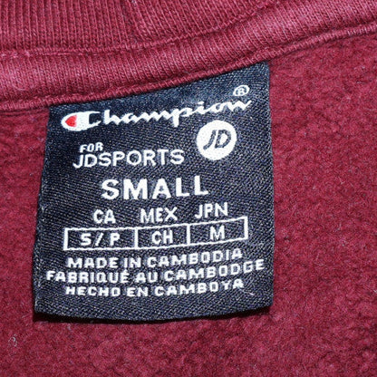 Mens UK Size S Champion Red Pullover Hoodie