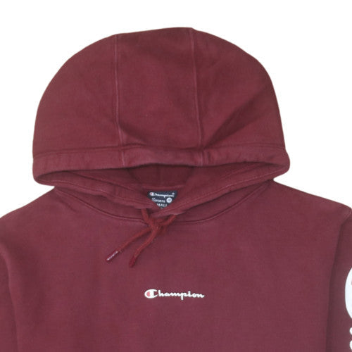 Mens UK Size S Champion Red Pullover Hoodie