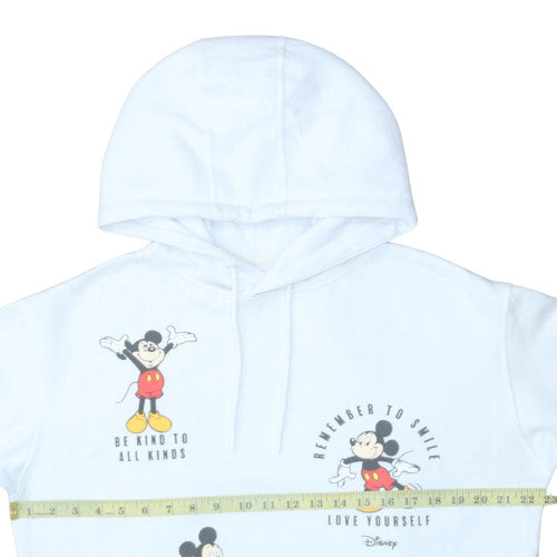 Womens UK Size M Disney White Pullover Hoodie