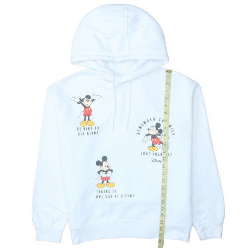 Womens UK Size M Disney White Pullover Hoodie
