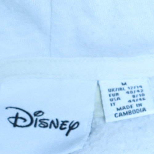 Womens UK Size M Disney White Pullover Hoodie