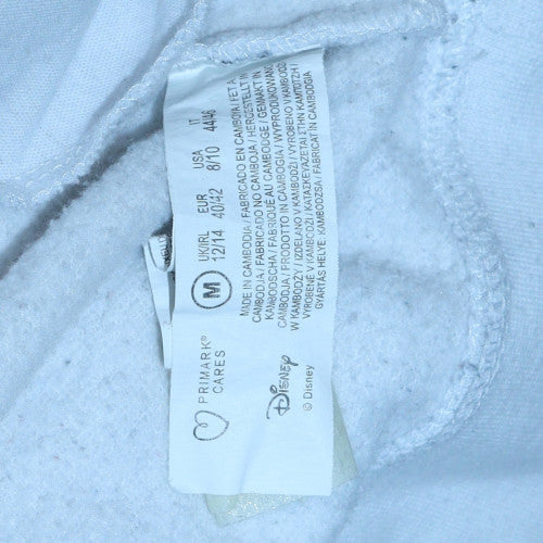 Womens UK Size M Disney White Pullover Hoodie
