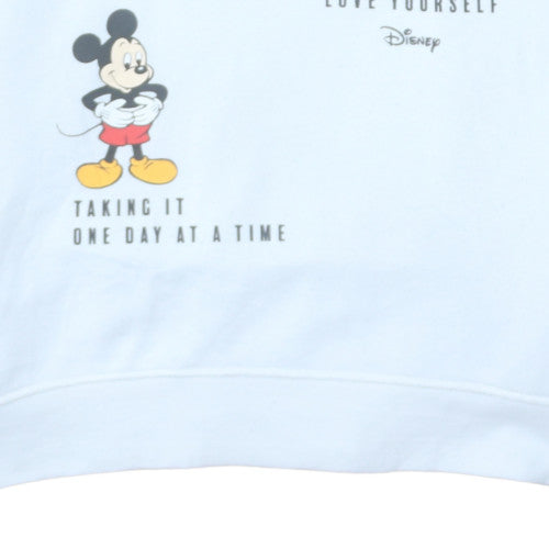 Womens UK Size M Disney White Pullover Hoodie