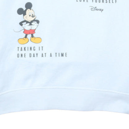 Womens UK Size M Disney White Pullover Hoodie