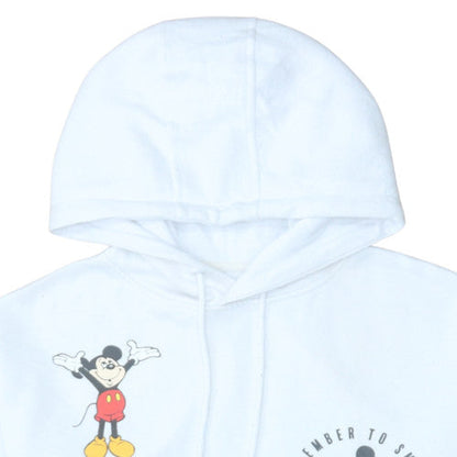 Womens UK Size M Disney White Pullover Hoodie