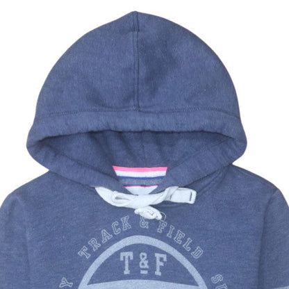 Womens UK Size M Superdry Blue Pullover Hoodie
