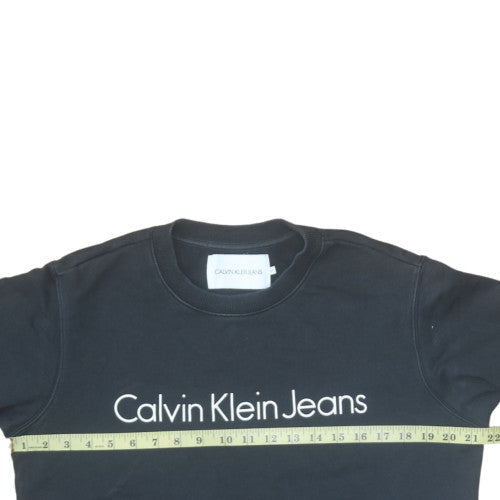 Mens UK Size M Calvin Klein Jeans Black Pullover Sweatshirt