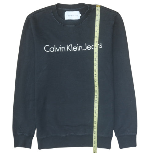 Mens UK Size M Calvin Klein Jeans Black Pullover Sweatshirt
