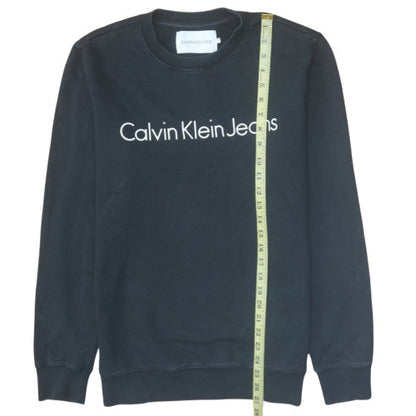 Mens UK Size M Calvin Klein Jeans Black Pullover Sweatshirt