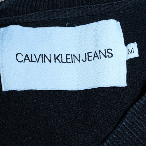 Mens UK Size M Calvin Klein Jeans Black Pullover Sweatshirt