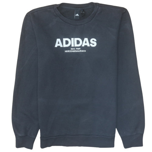 Mens UK Size M Adidas Black Pullover Sweatshirt