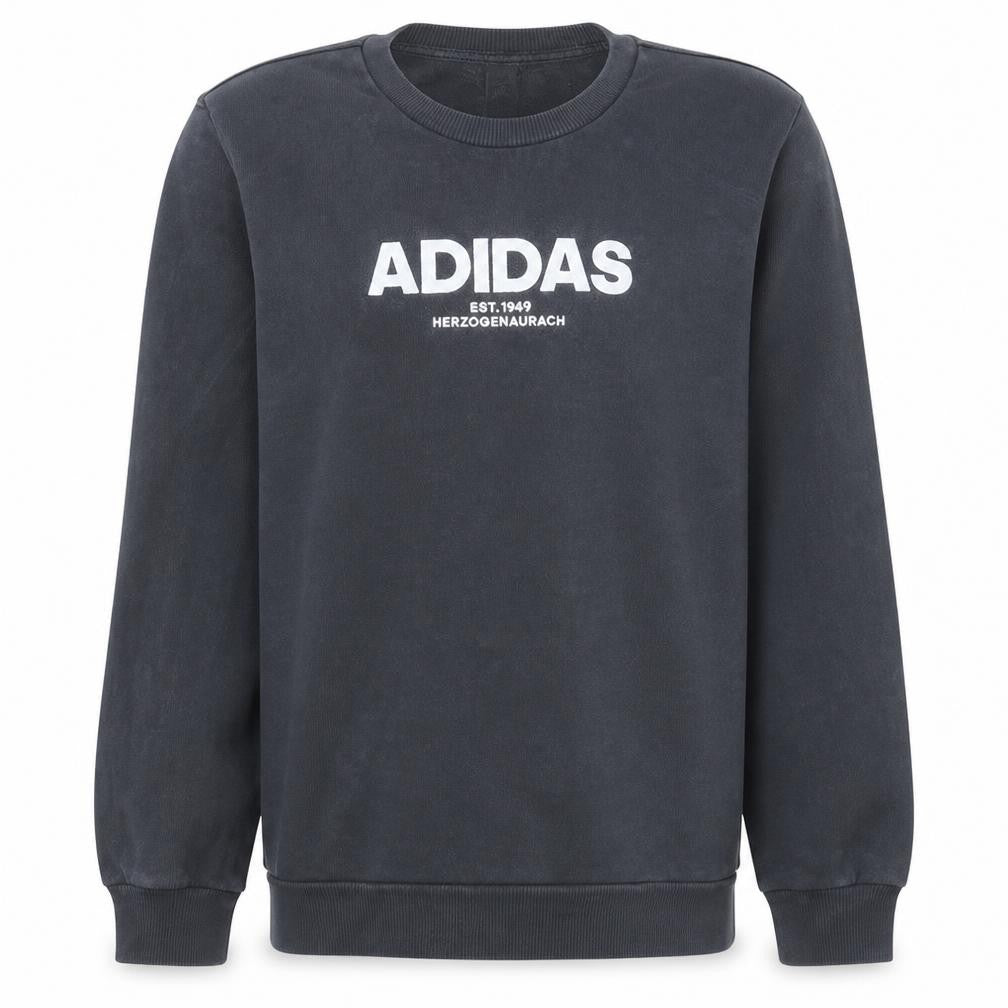 Mens UK Size M Adidas Black Pullover Sweatshirt