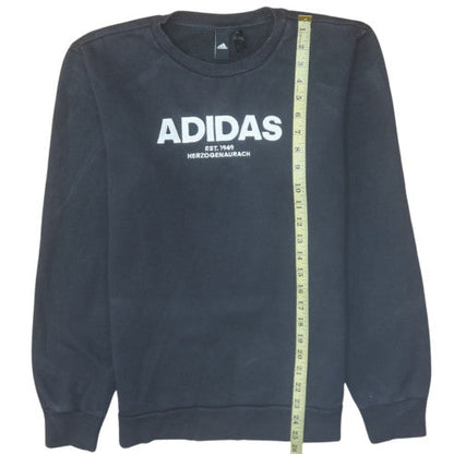 Mens UK Size M Adidas Black Pullover Sweatshirt