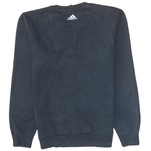 Mens UK Size M Adidas Black Pullover Sweatshirt