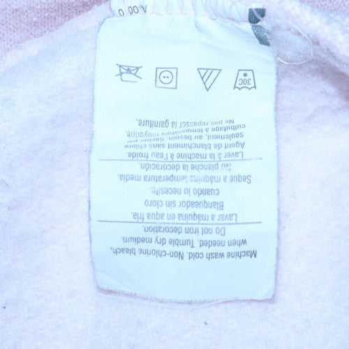 Womens UK Size S Hanes Pink Pullover Hoodie