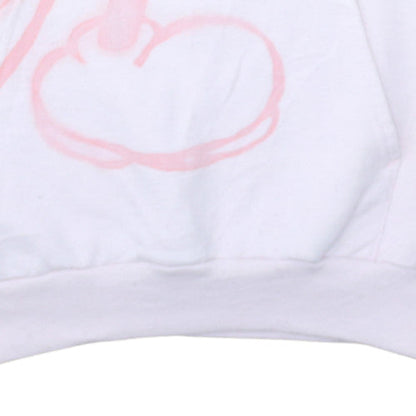 Womens UK Size S Hanes Pink Pullover Hoodie